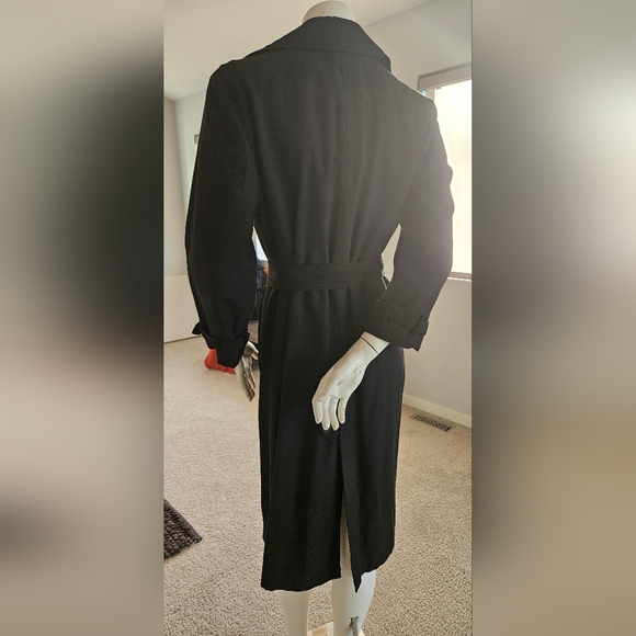 EUC Size S ZARA Black Trench Coat - Picture 6 of 11